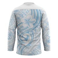 Hawaii Plumeria Lokelani Pikake Lei Hockey Jersey Uliuli Polynesian Tattoo LT9 - Polynesian Pride