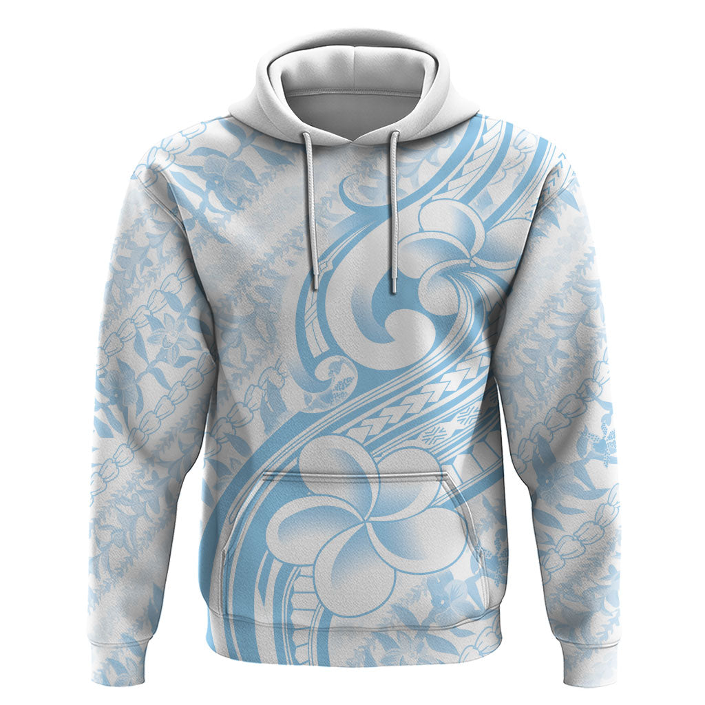 Hawaii Plumeria Lokelani Pikake Lei Hoodie Uliuli Polynesian Tattoo