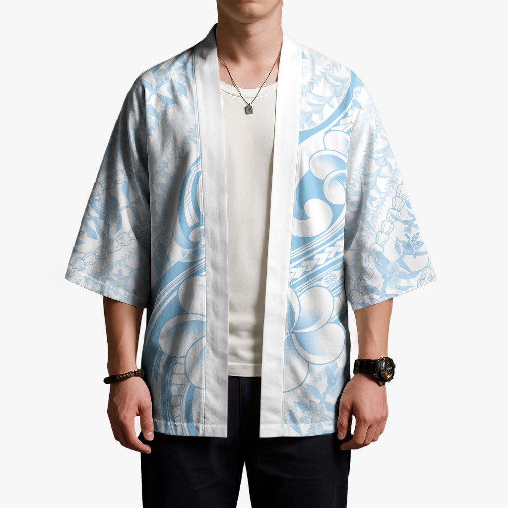 Hawaii Plumeria Lokelani Pikake Lei Kimono Uliuli Polynesian Tattoo