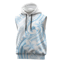 Hawaii Plumeria Lokelani Pikake Lei Sleeveless Hoodie Uliuli Polynesian Tattoo