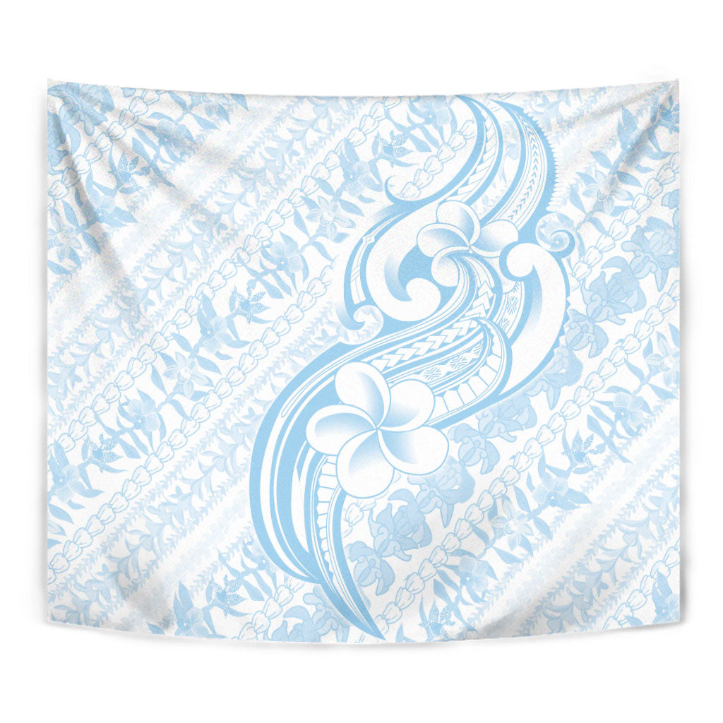 Hawaii Plumeria Lokelani Pikake Lei Tapestry Uliuli Polynesian Tattoo