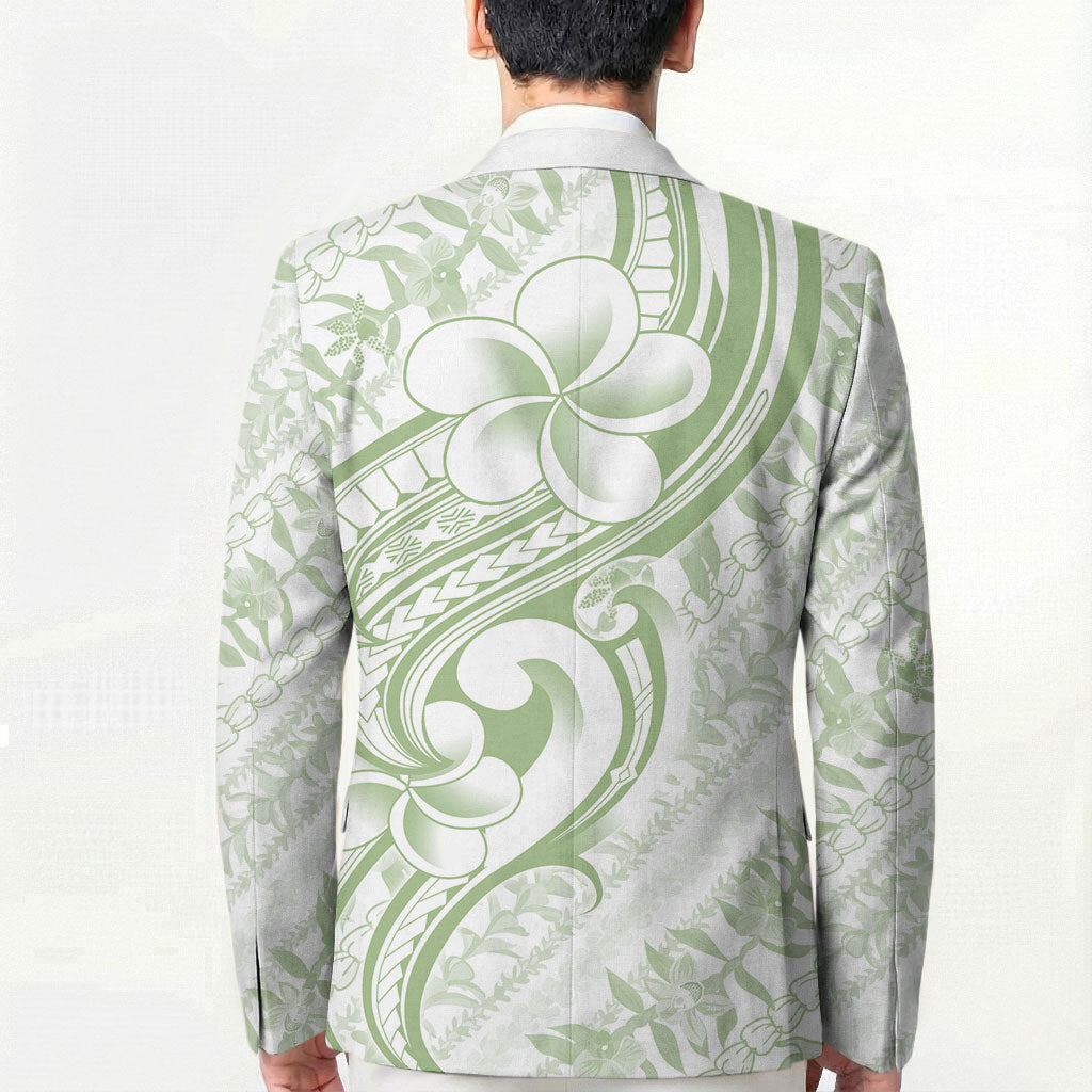 Hawaii Plumeria Lokelani Pikake Lei Blazer Oma'oma'o Polynesian Tattoo