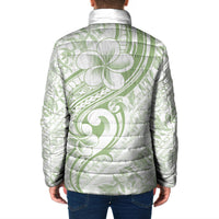 Hawaii Plumeria Lokelani Pikake Lei Padded Jacket Oma'oma'o Polynesian Tattoo LT9 - Polynesian Pride