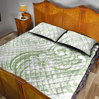 Hawaii Plumeria Lokelani Pikake Lei Quilt Bed Set Oma'oma'o Polynesian Tattoo LT9 - Polynesian Pride