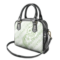 Hawaii Plumeria Lokelani Pikake Lei Shoulder Handbag Oma'oma'o Polynesian Tattoo