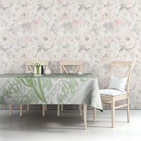 Hawaii Plumeria Lokelani Pikake Lei Tablecloth Oma'oma'o Polynesian Tattoo