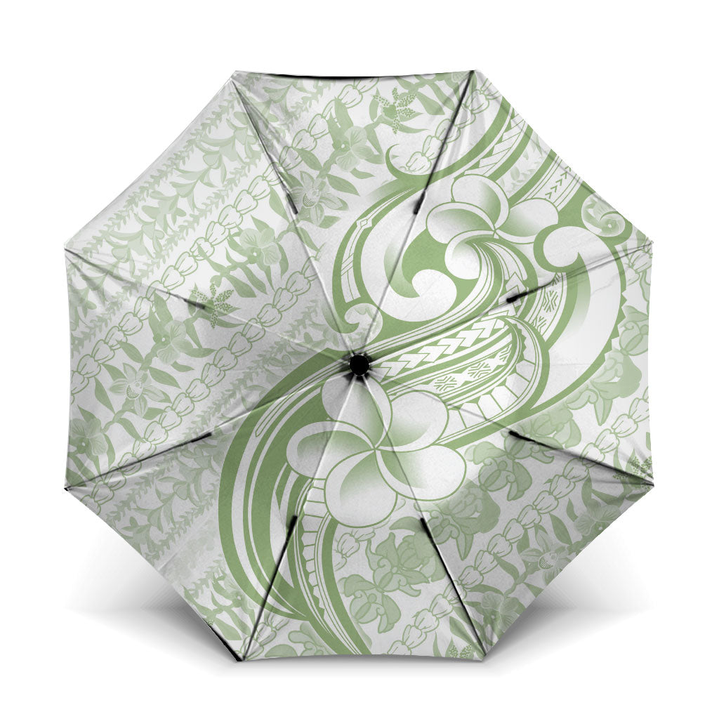 Hawaii Plumeria Lokelani Pikake Lei Umbrella Oma'oma'o Polynesian Tattoo