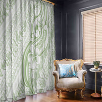 Hawaii Plumeria Lokelani Pikake Lei Window Curtain Oma'oma'o Polynesian Tattoo