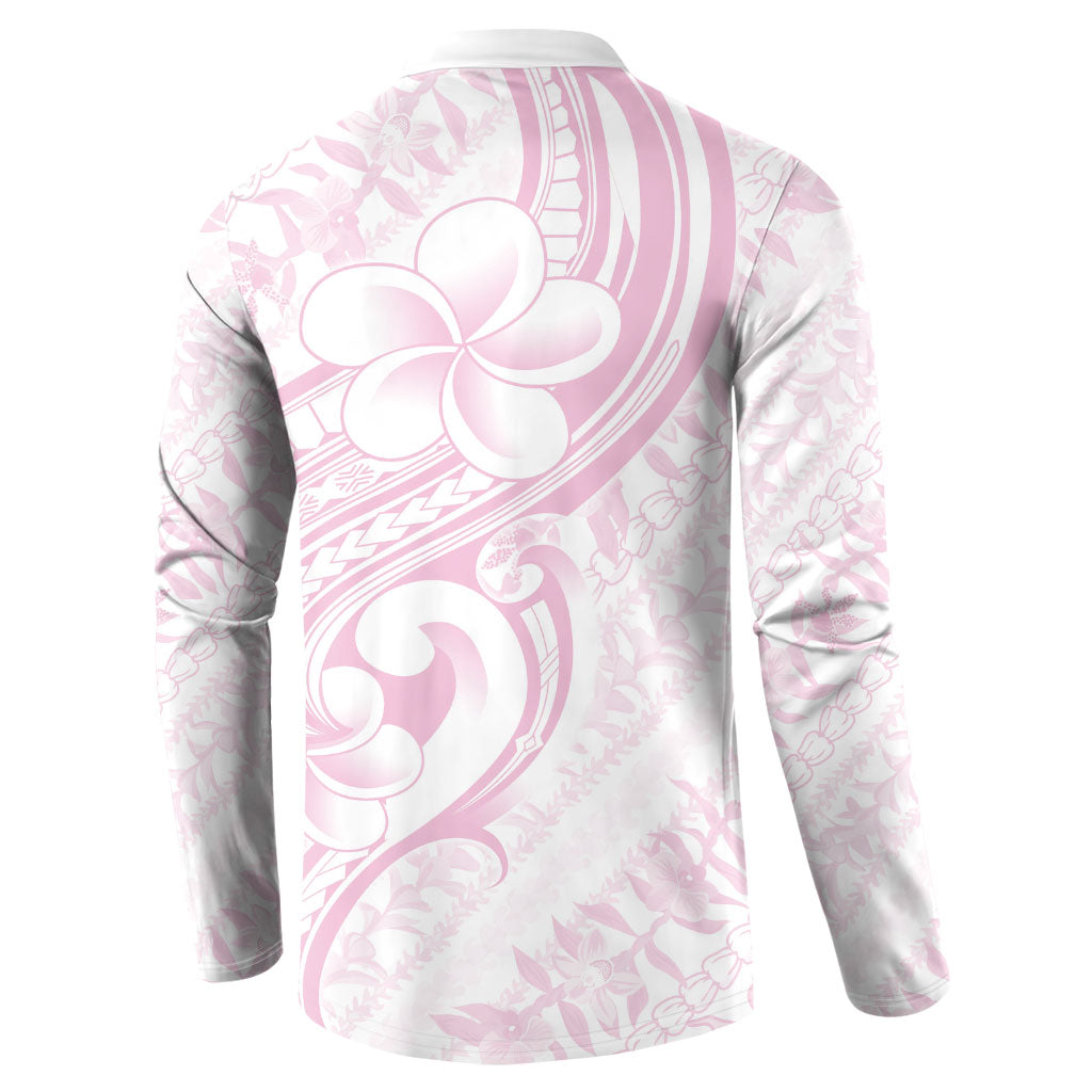 Hawaii Plumeria Lokelani Pikake Lei Button Sweatshirt Poni Mama Polynesian Tattoo