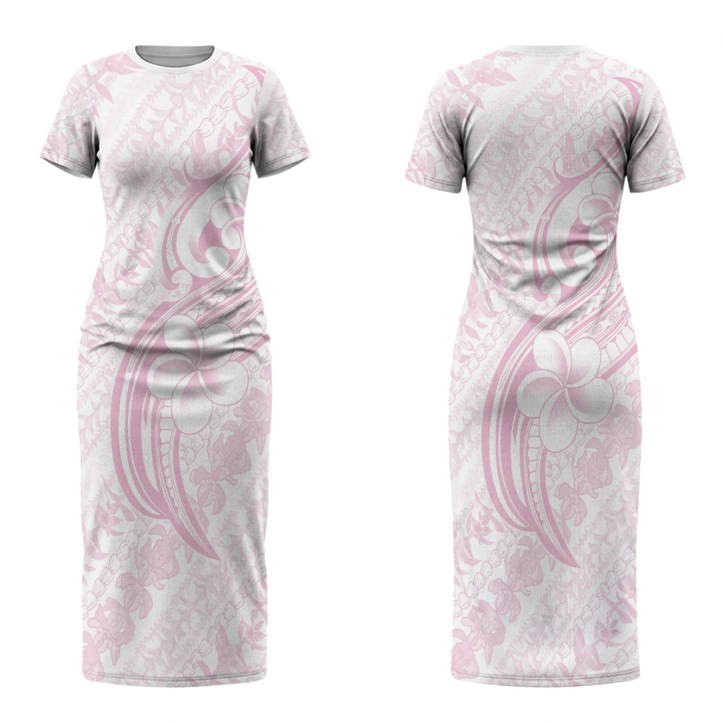 Hawaii Plumeria Lokelani Pikake Lei Couples Matching Short Sleeve Bodycon Dress and Hawaiian Shirt Poni Mama Polynesian Tattoo LT9 - Polynesian Pride