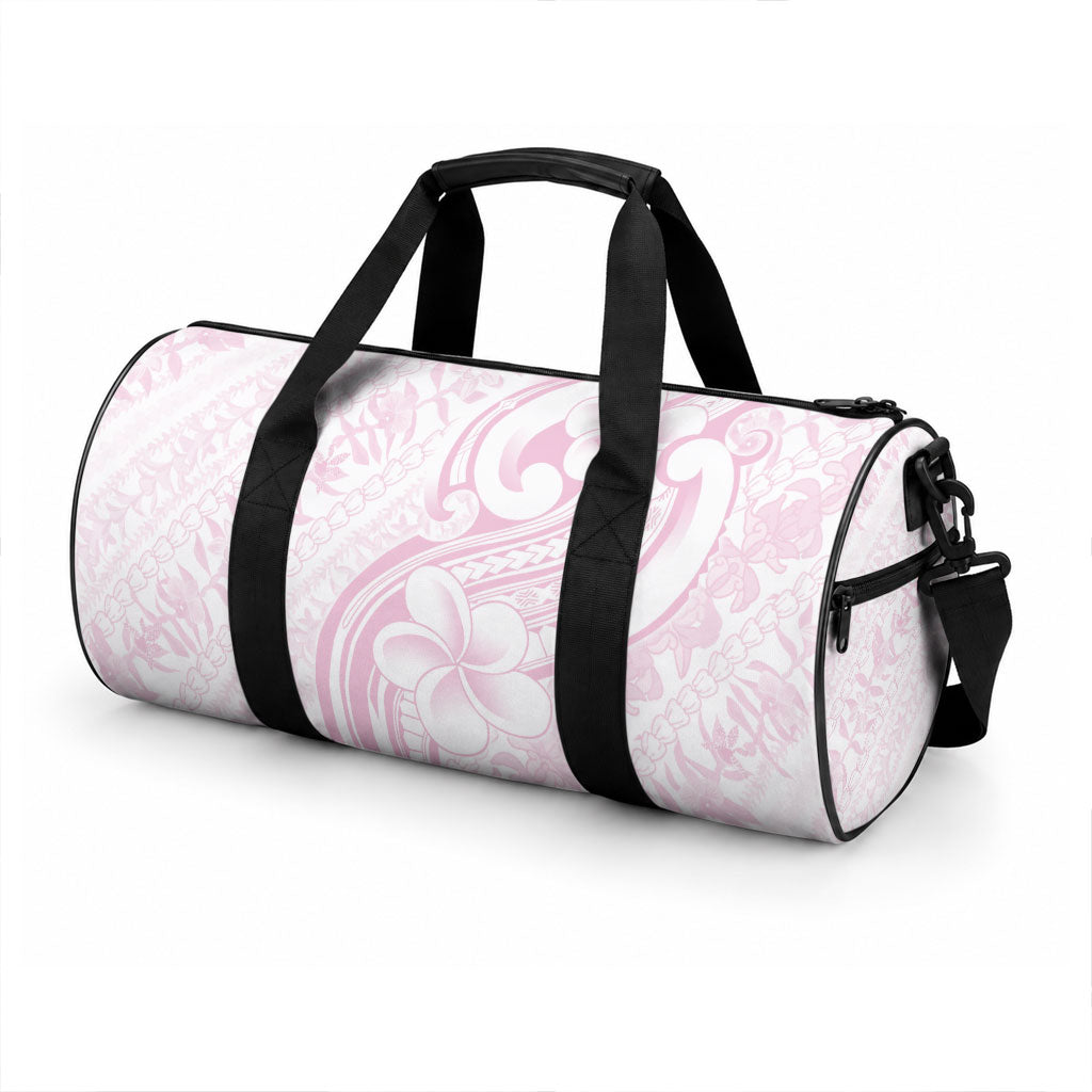 Hawaii Plumeria Lokelani Pikake Lei Duffle Bag Poni Mama Polynesian Tattoo LT9 - Polynesian Pride