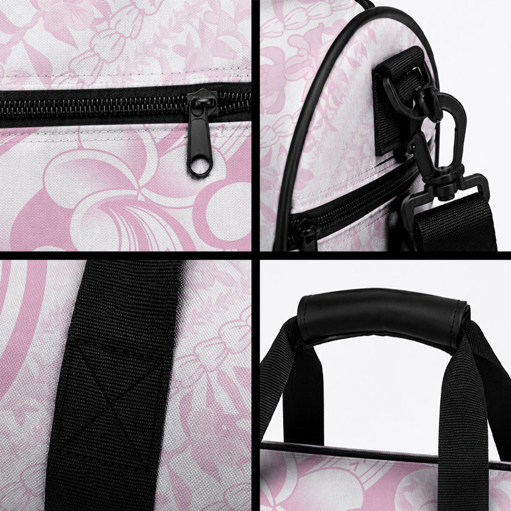 Hawaii Plumeria Lokelani Pikake Lei Duffle Bag Poni Mama Polynesian Tattoo LT9 - Polynesian Pride