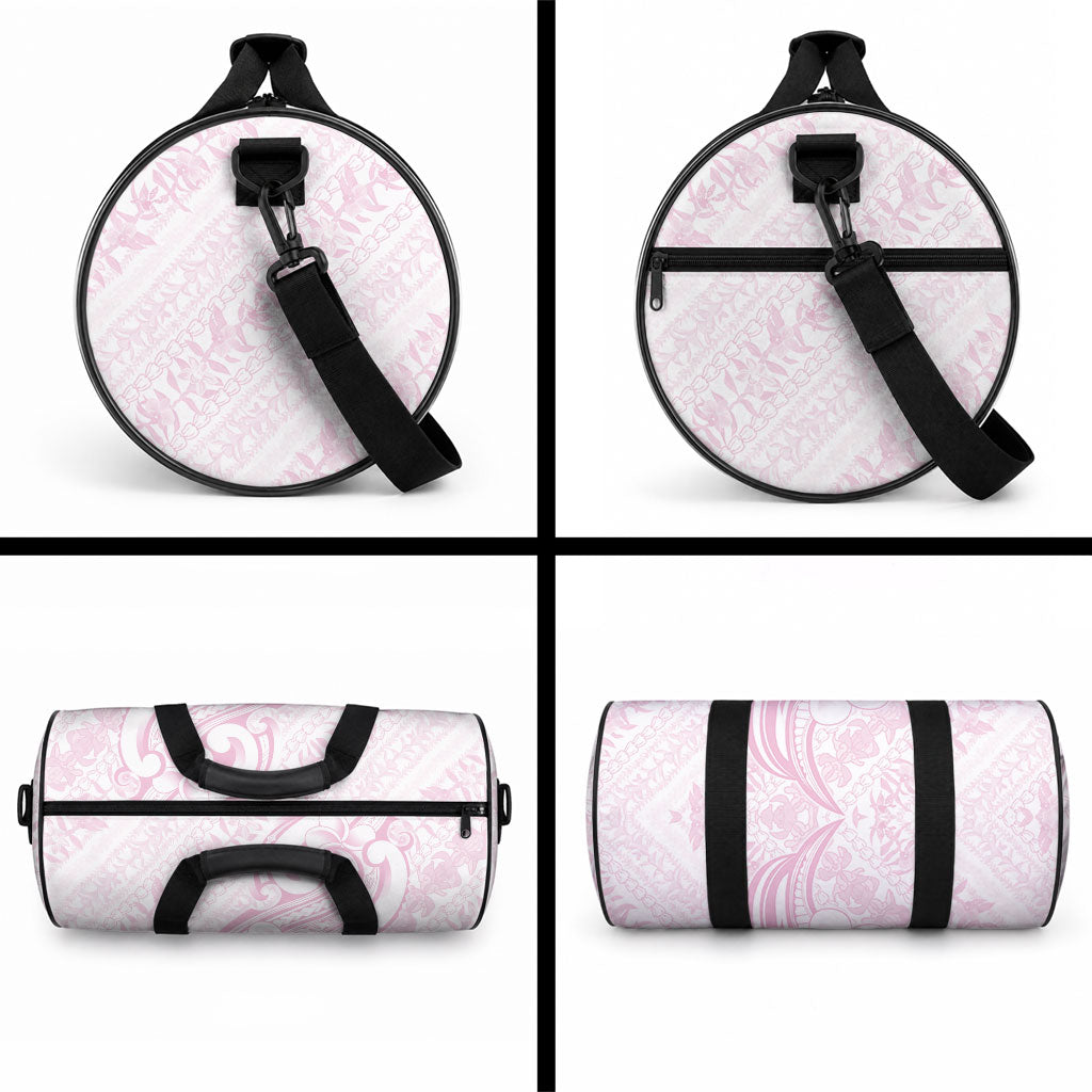 Hawaii Plumeria Lokelani Pikake Lei Duffle Bag Poni Mama Polynesian Tattoo LT9 - Polynesian Pride