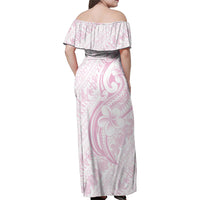 Hawaii Plumeria Lokelani Pikake Lei Family Matching Off Shoulder Maxi Dress and Hawaiian Shirt Poni Mama Polynesian Tattoo LT9 - Polynesian Pride