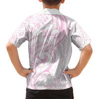 Hawaii Plumeria Lokelani Pikake Lei Family Matching Off Shoulder Short Dress and Hawaiian Shirt Poni Mama Polynesian Tattoo LT9 - Polynesian Pride