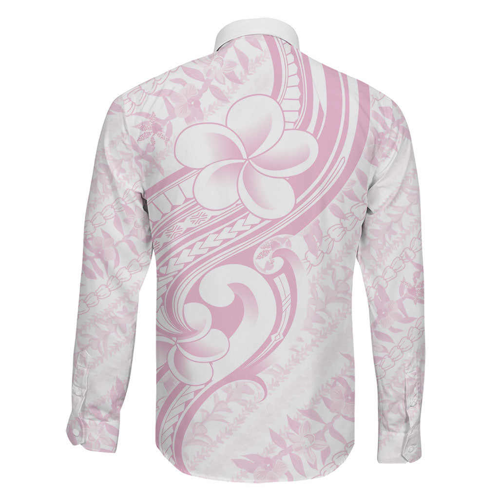 Hawaii Plumeria Lokelani Pikake Lei Family Matching Puletasi and Hawaiian Shirt Poni Mama Polynesian Tattoo LT9 - Polynesian Pride