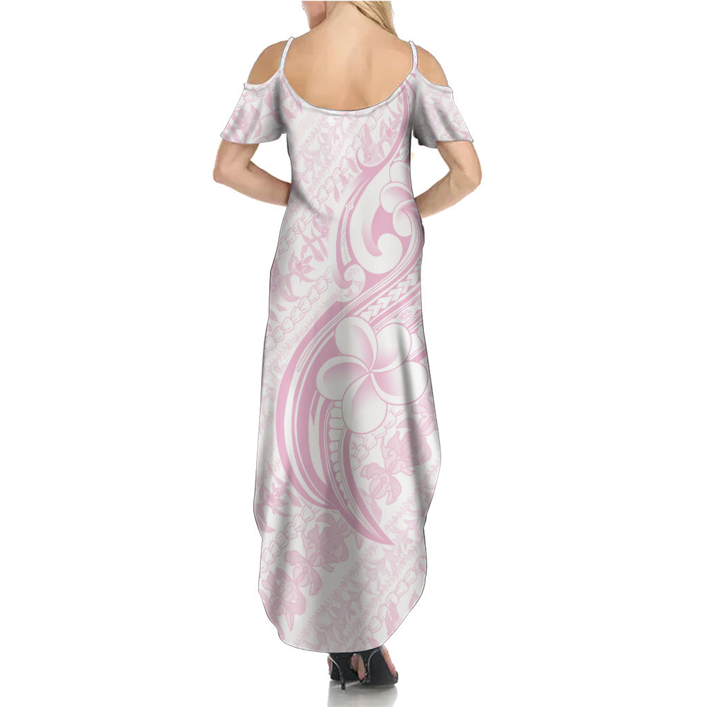 Hawaii Plumeria Lokelani Pikake Lei Family Matching Summer Maxi Dress and Hawaiian Shirt Poni Mama Polynesian Tattoo LT9 - Polynesian Pride