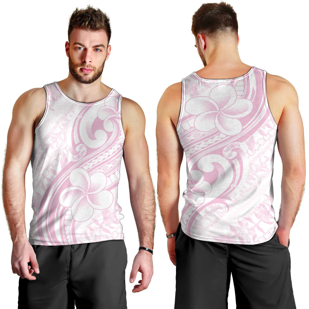 Hawaii Plumeria Lokelani Pikake Lei Men Tank Top Poni Mama Polynesian Tattoo