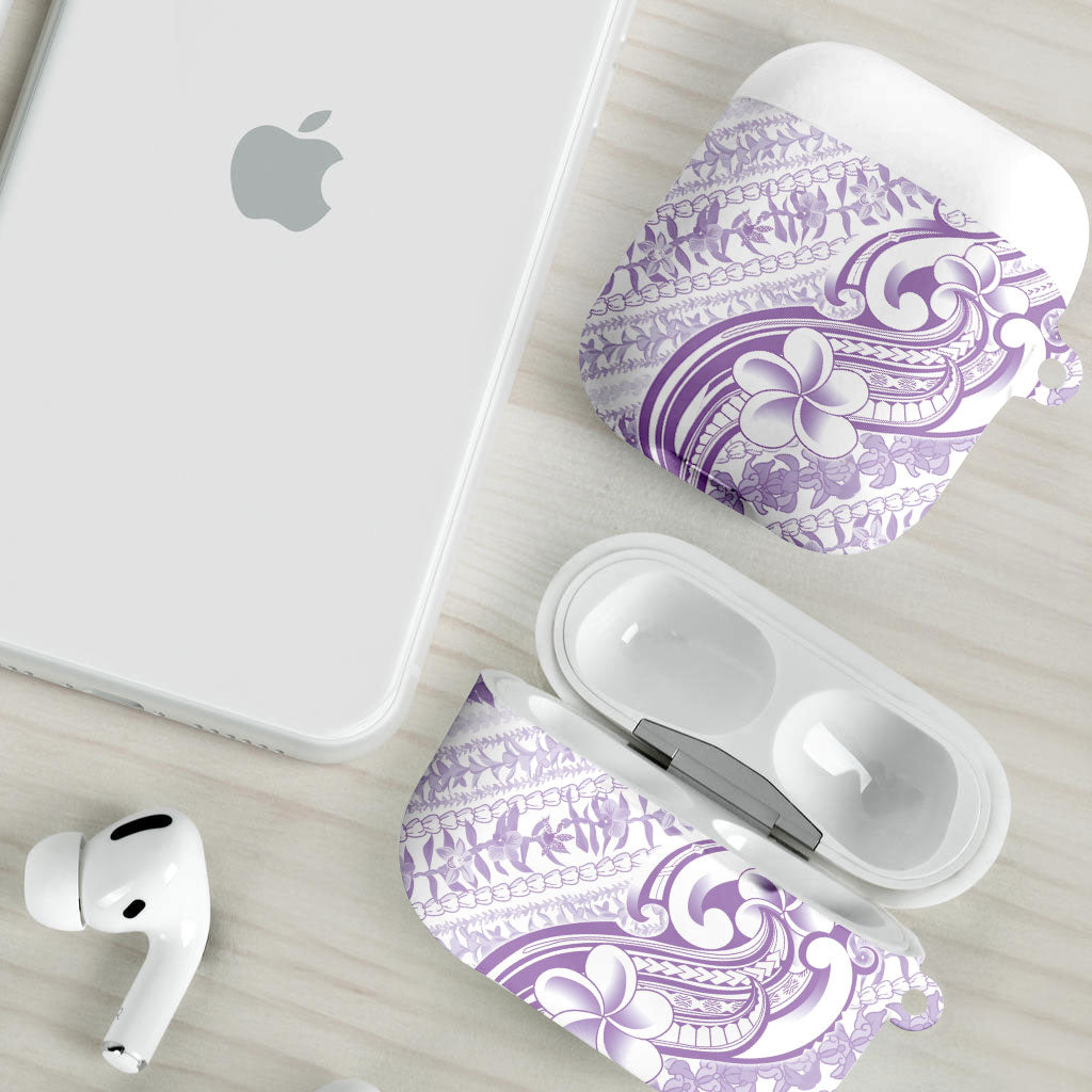 Hawaii Plumeria Lokelani Pikake Lei AirPods Case Poni Polynesian Tattoo