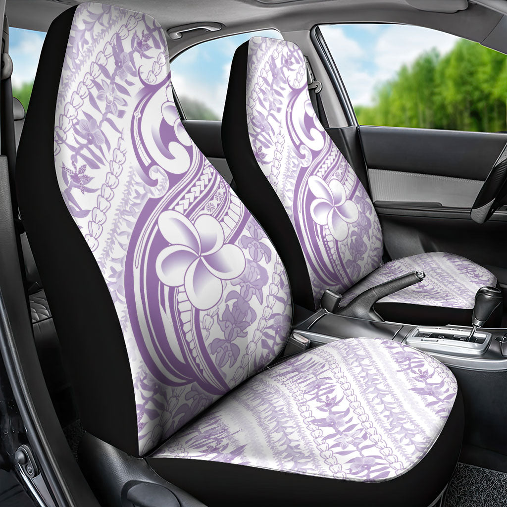 Hawaii Plumeria Lokelani Pikake Lei Car Seat Cover Poni Polynesian Tattoo
