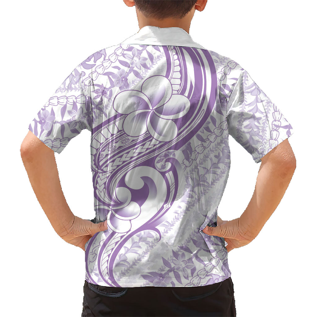 Hawaii Plumeria Lokelani Pikake Lei Family Matching Short Sleeve Bodycon Dress and Hawaiian Shirt Poni Polynesian Tattoo LT9 - Polynesian Pride