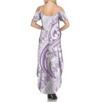 Hawaii Plumeria Lokelani Pikake Lei Family Matching Summer Maxi Dress and Hawaiian Shirt Poni Polynesian Tattoo LT9 - Polynesian Pride