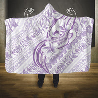 Hawaii Plumeria Lokelani Pikake Lei Hooded Blanket Poni Polynesian Tattoo