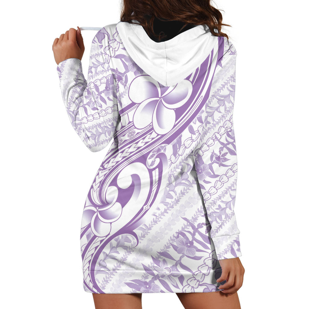 Hawaii Plumeria Lokelani Pikake Lei Hoodie Dress Poni Polynesian Tattoo