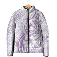 Hawaii Plumeria Lokelani Pikake Lei Padded Jacket Poni Polynesian Tattoo
