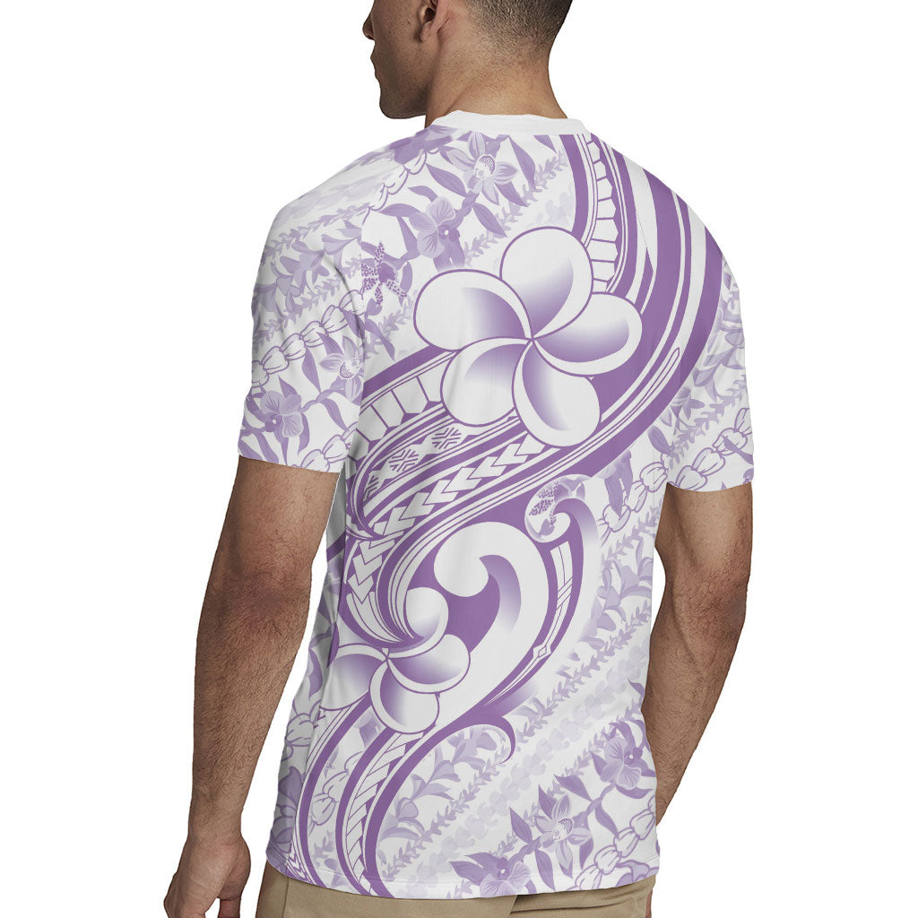 Hawaii Plumeria Lokelani Pikake Lei Rugby Jersey Poni Polynesian Tattoo