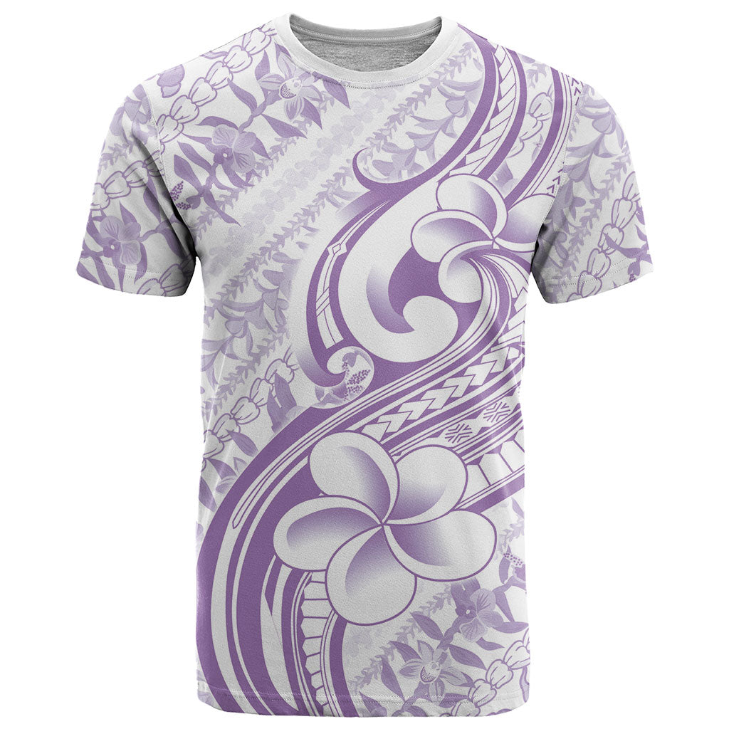 Hawaii Plumeria Lokelani Pikake Lei T Shirt Poni Polynesian Tattoo
