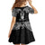 New Zealand Te Reo Maori Family Matching Short Sleeve Bodycon Dress and Hawaiian Shirt Kia Kaha Maori Language Week Black Style LT9 - Polynesian Pride