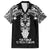 New Zealand Te Reo Maori Family Matching Short Sleeve Bodycon Dress and Hawaiian Shirt Kia Kaha Maori Language Week Black Style LT9 Dad's Shirt - Short Sleeve Black - Polynesian Pride