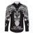 New Zealand Te Reo Maori Family Matching Short Sleeve Bodycon Dress and Hawaiian Shirt Kia Kaha Maori Language Week Black Style LT9 Dad's Shirt - Long Sleeve Black - Polynesian Pride