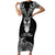 New Zealand Te Reo Maori Family Matching Short Sleeve Bodycon Dress and Hawaiian Shirt Kia Kaha Maori Language Week Black Style LT9 Mom's Dress Black - Polynesian Pride