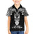 New Zealand Te Reo Maori Family Matching Short Sleeve Bodycon Dress and Hawaiian Shirt Kia Kaha Maori Language Week Black Style LT9 Son's Shirt Black - Polynesian Pride