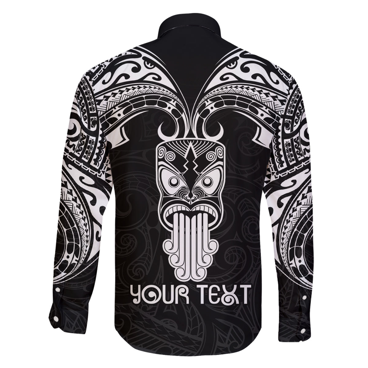 Personalised New Zealand Te Reo Maori Family Matching Puletasi Dress and Hawaiian Shirt Kia Kaha Maori Language Week Black Style LT9 - Polynesian Pride