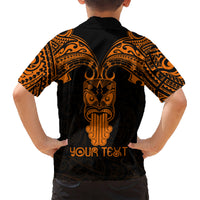 Personalised New Zealand Te Reo Maori Hawaiian Shirt Kia Kaha Maori Language Week Gold Style LT9 - Polynesian Pride
