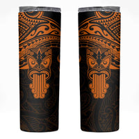 Personalised New Zealand Te Reo Maori Skinny Tumbler Kia Kaha Maori Language Week Gold Style LT9 Gold - Polynesian Pride