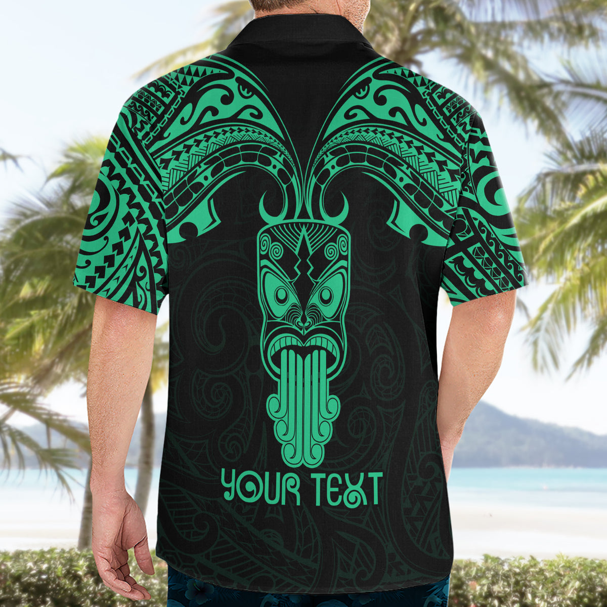 Personalised New Zealand Te Reo Maori Hawaiian Shirt Kia Kaha Maori Language Week Green Style LT9 - Polynesian Pride