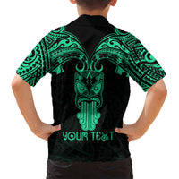 Personalised New Zealand Te Reo Maori Hawaiian Shirt Kia Kaha Maori Language Week Green Style LT9 - Polynesian Pride