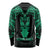 Personalised New Zealand Te Reo Maori Long Sleeve Shirt Kia Kaha Maori Language Week Green Style LT9 - Polynesian Pride