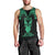 Personalised New Zealand Te Reo Maori Men Tank Top Kia Kaha Maori Language Week Green Style LT9 - Polynesian Pride