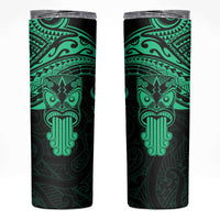 Personalised New Zealand Te Reo Maori Skinny Tumbler Kia Kaha Maori Language Week Green Style LT9 Green - Polynesian Pride