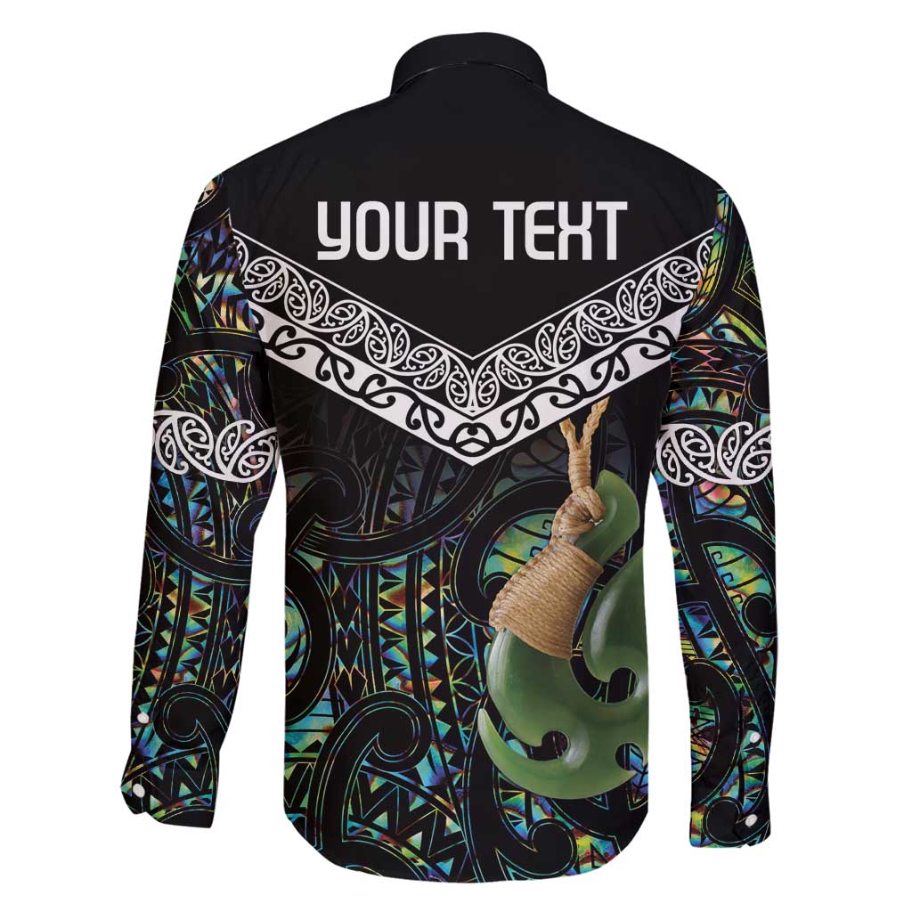 Personalised Maori Manaia Family Matching Long Sleeve Bodycon Dress and Hawaiian Shirt New Zealand Tribal Hei Matau Papua Shell LT9 - Polynesian Pride