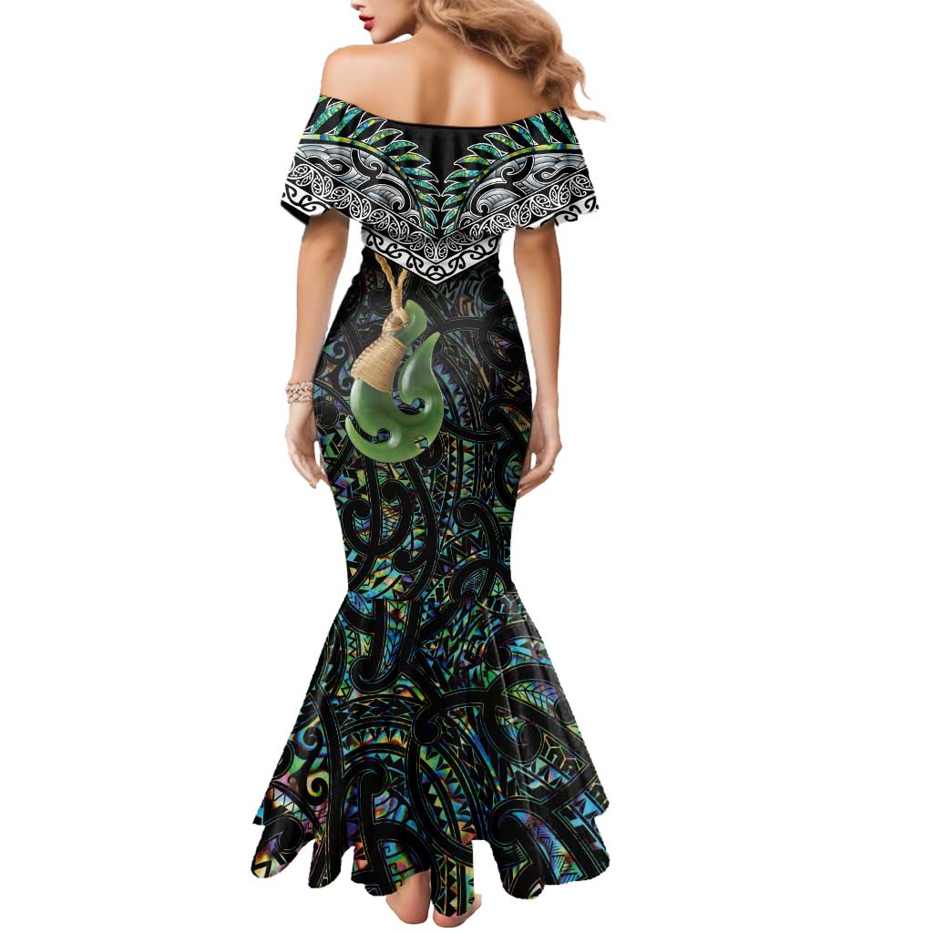 Personalised Maori Manaia Mermaid Dress New Zealand Tribal Hei Matau Papua Shell LT9 - Polynesian Pride