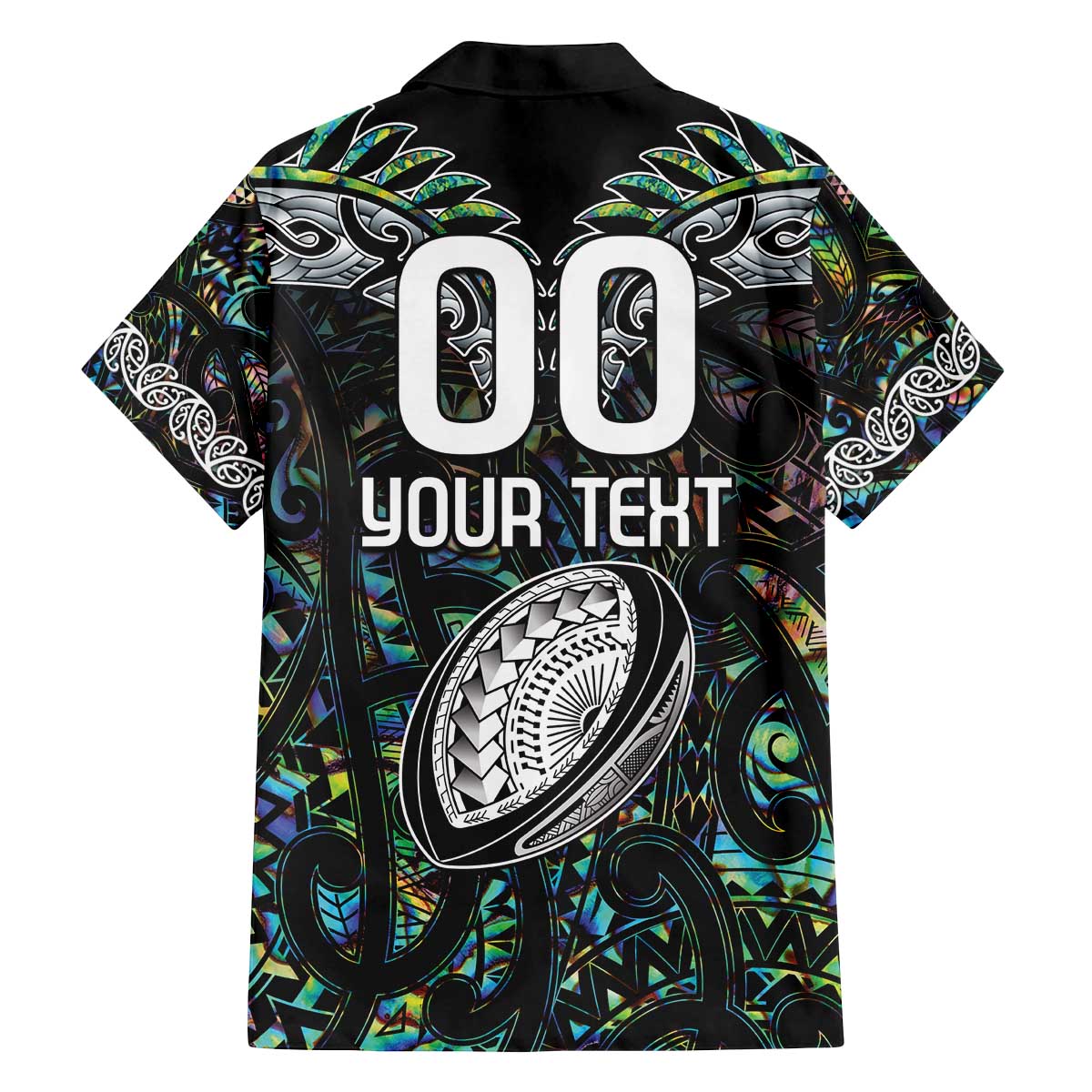 Custom New Zealand Family Matching Off Shoulder Short Dress and Hawaiian Shirt Maori Rugby Tattoo Papua Shell