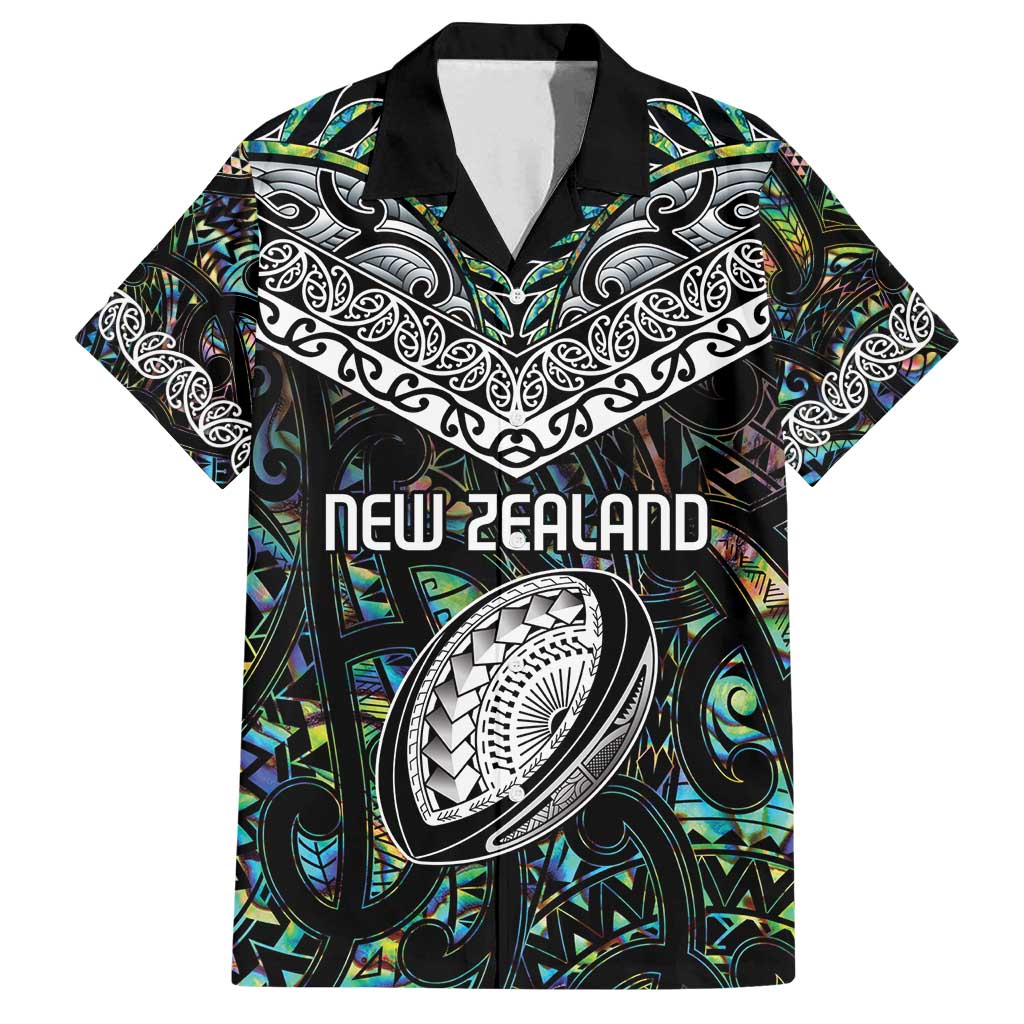 Custom New Zealand Family Matching Summer Maxi Dress and Hawaiian Shirt Maori Rugby Tattoo Papua Shell