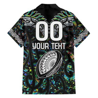 Custom New Zealand Family Matching Summer Maxi Dress and Hawaiian Shirt Maori Rugby Tattoo Papua Shell