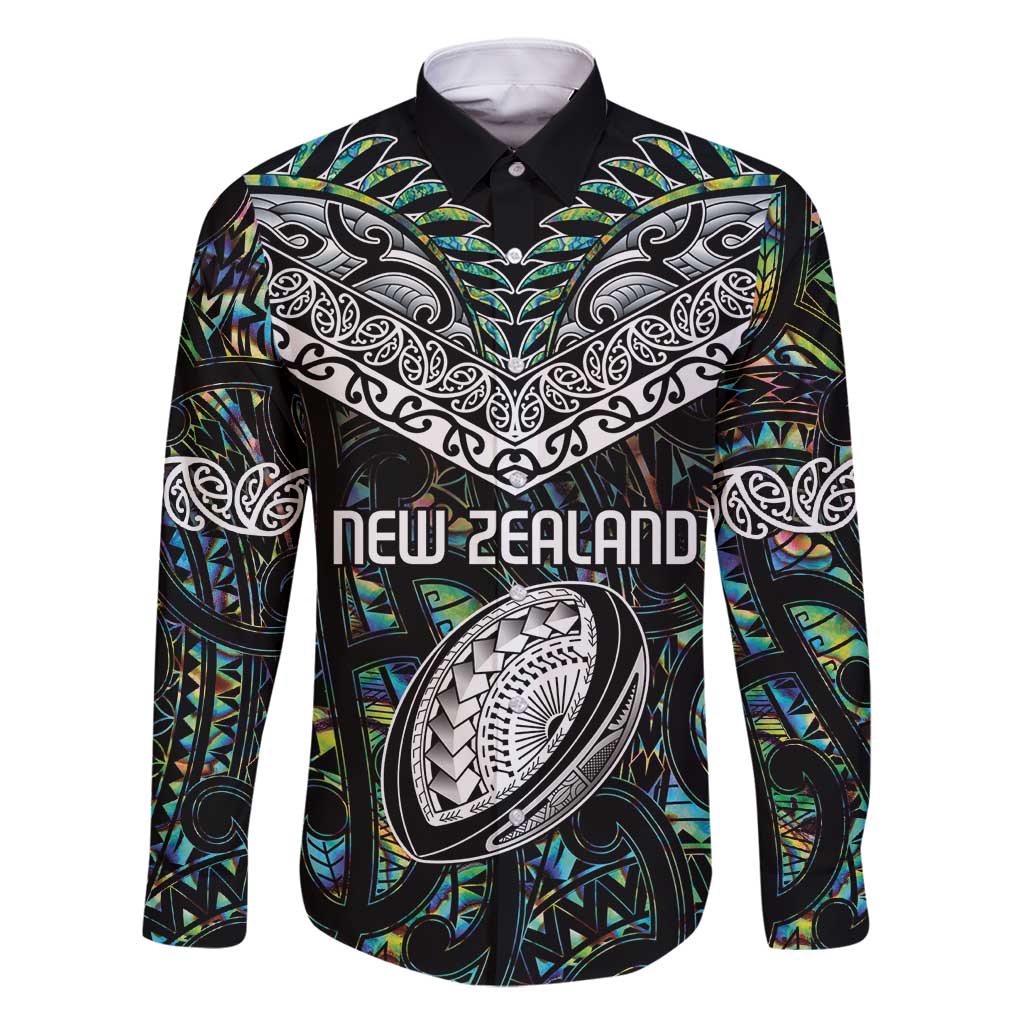 Custom New Zealand Family Matching Summer Maxi Dress and Hawaiian Shirt Maori Rugby Tattoo Papua Shell